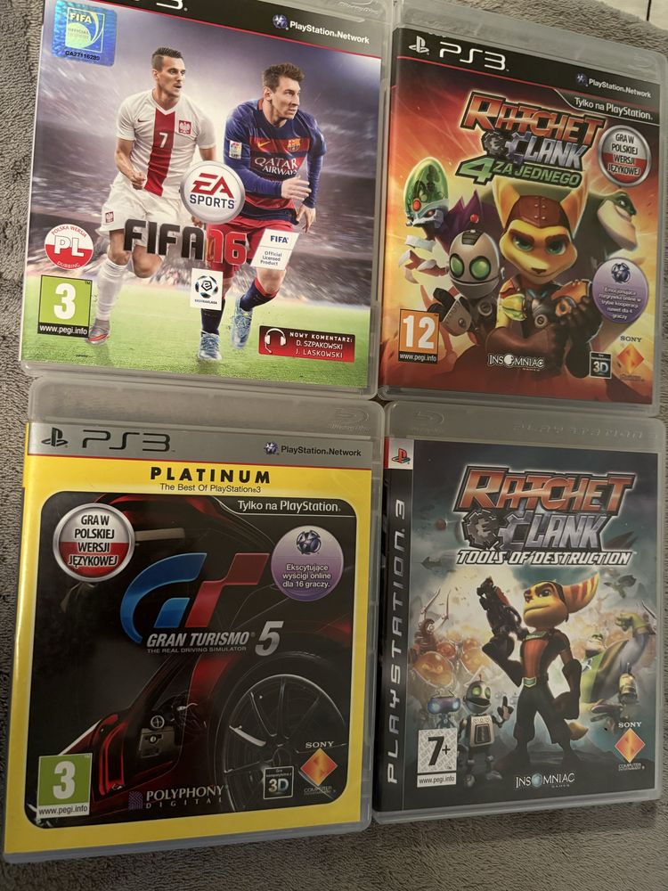 Gry na Play Station PS3 - 4 gry