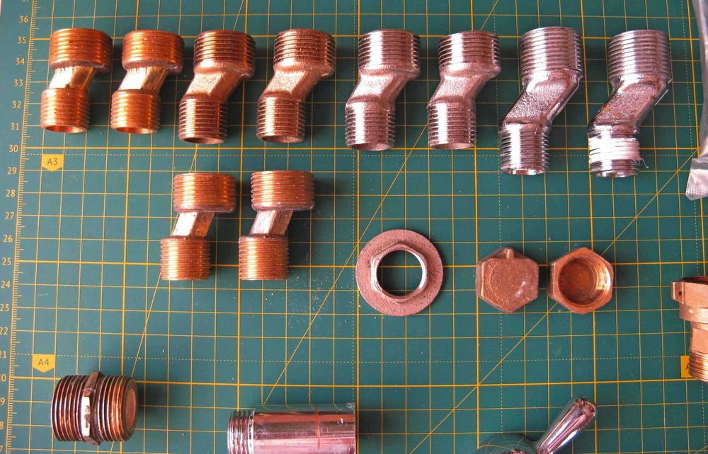 Ексцентрик для смесителя воды, переходник с заглушкой, хромиров. чашка