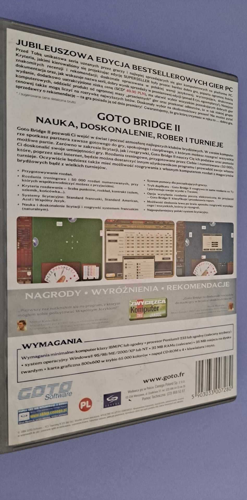 GOTO BRIDGE II PC nauka gry w brydża i nie tylko