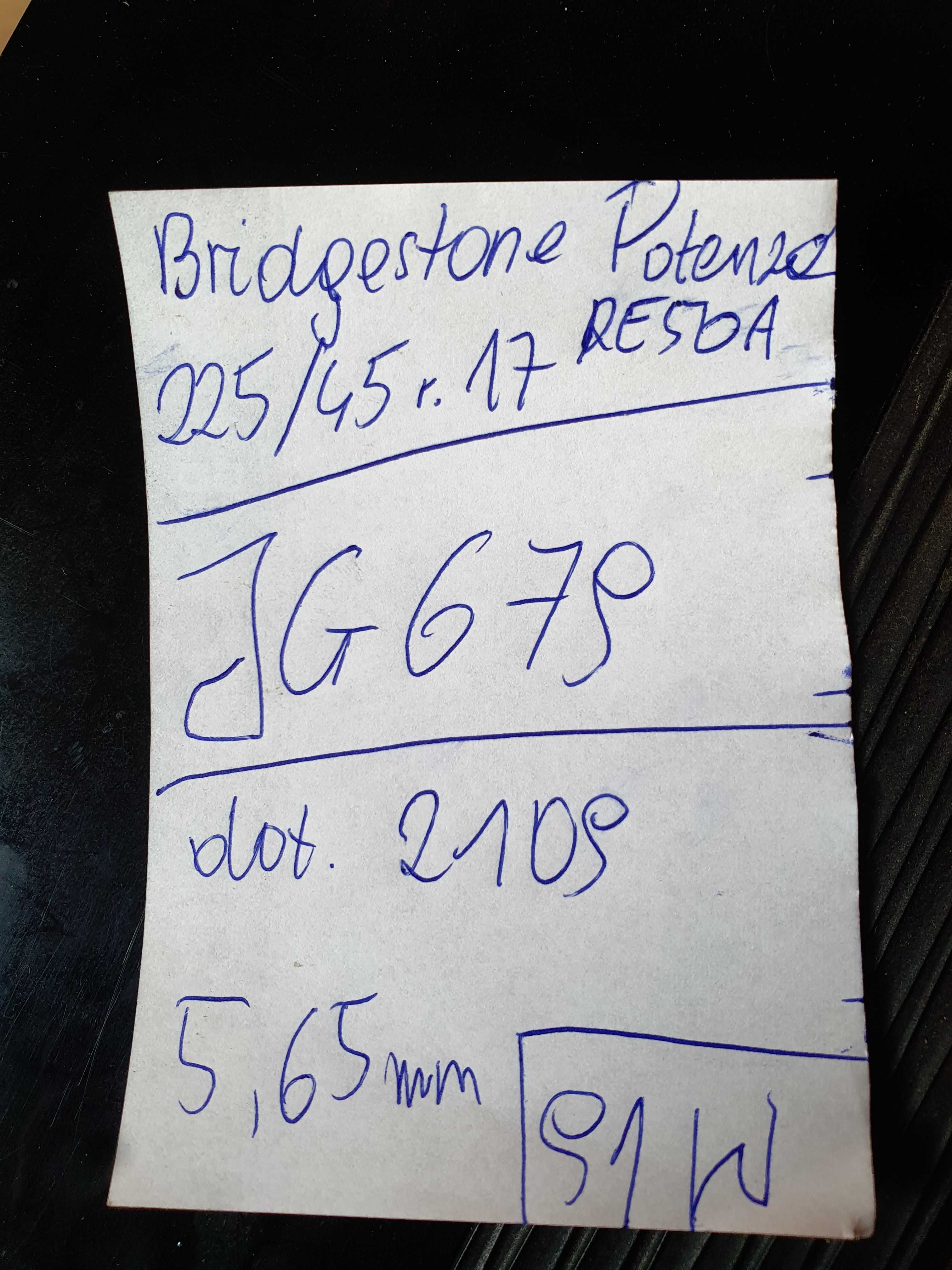 Bridgestone 225/45 r17 Potenza RE050A /// 5,65mm!!!