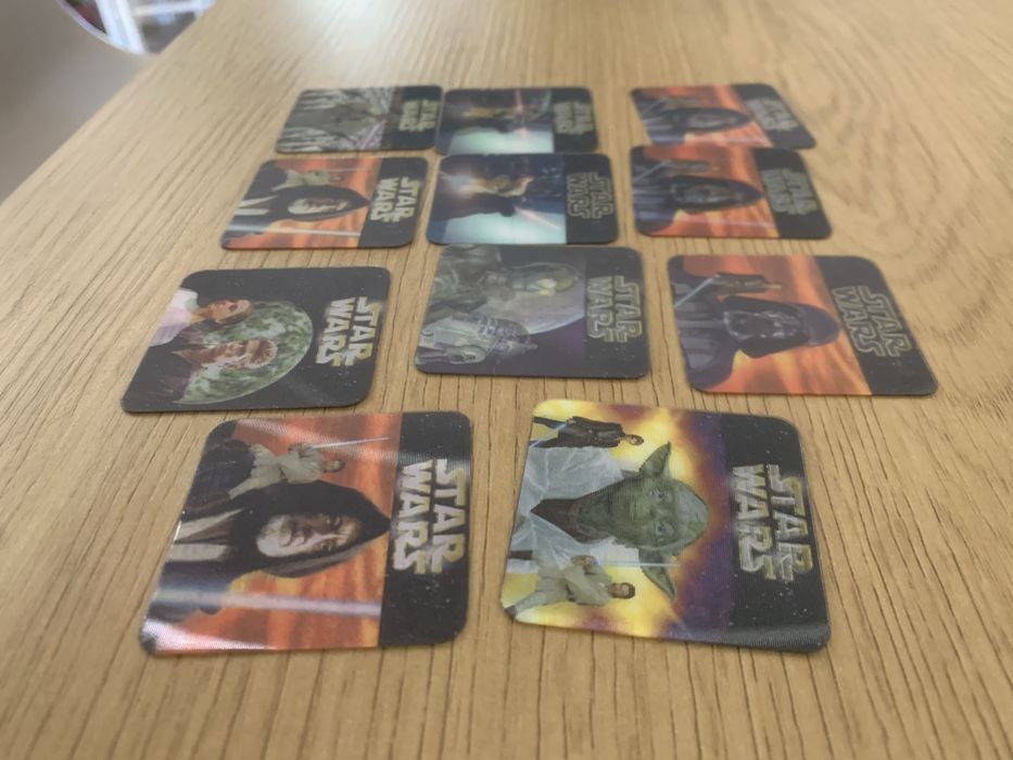 11 sztuk Karty star wars 3D hologramy z nestle