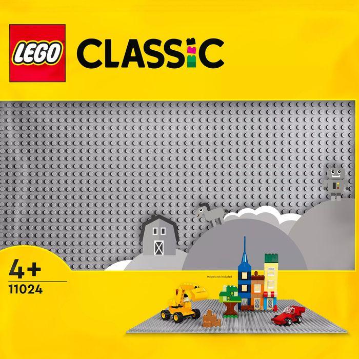 LEGO Classic Szara płytka konstrukcyjna 11024. LEGO