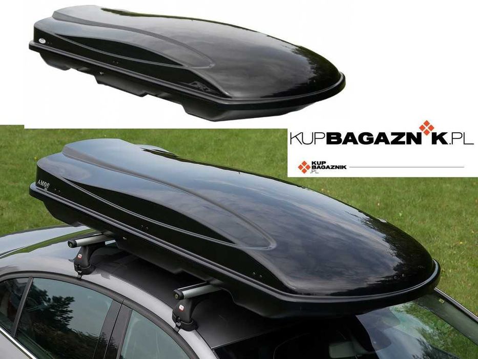 Box dachowy Bagażnik Kufer Boks bagażowy AMOS Travel Pack 440 Czarny