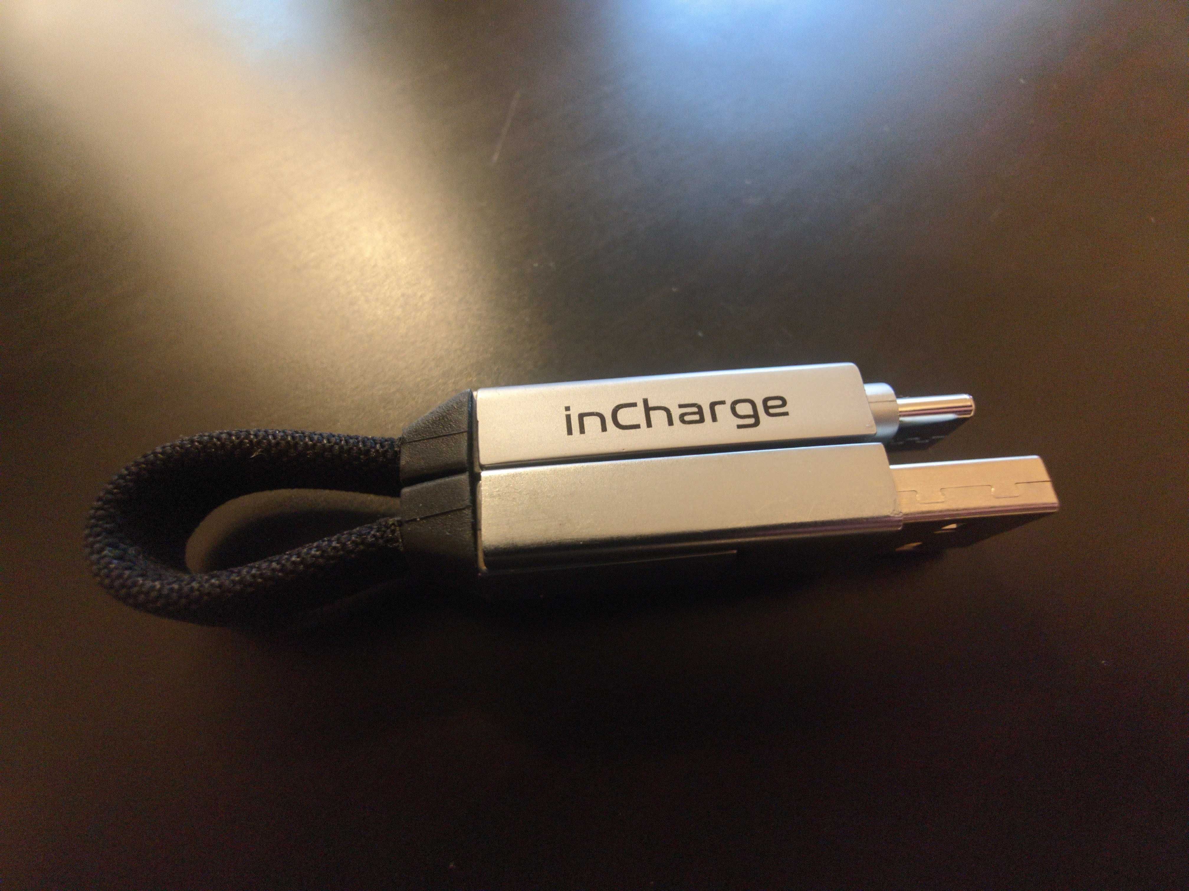 inCharge® 6 brelok z kablem do ładowania USB-C, Lightning, Micro-USB