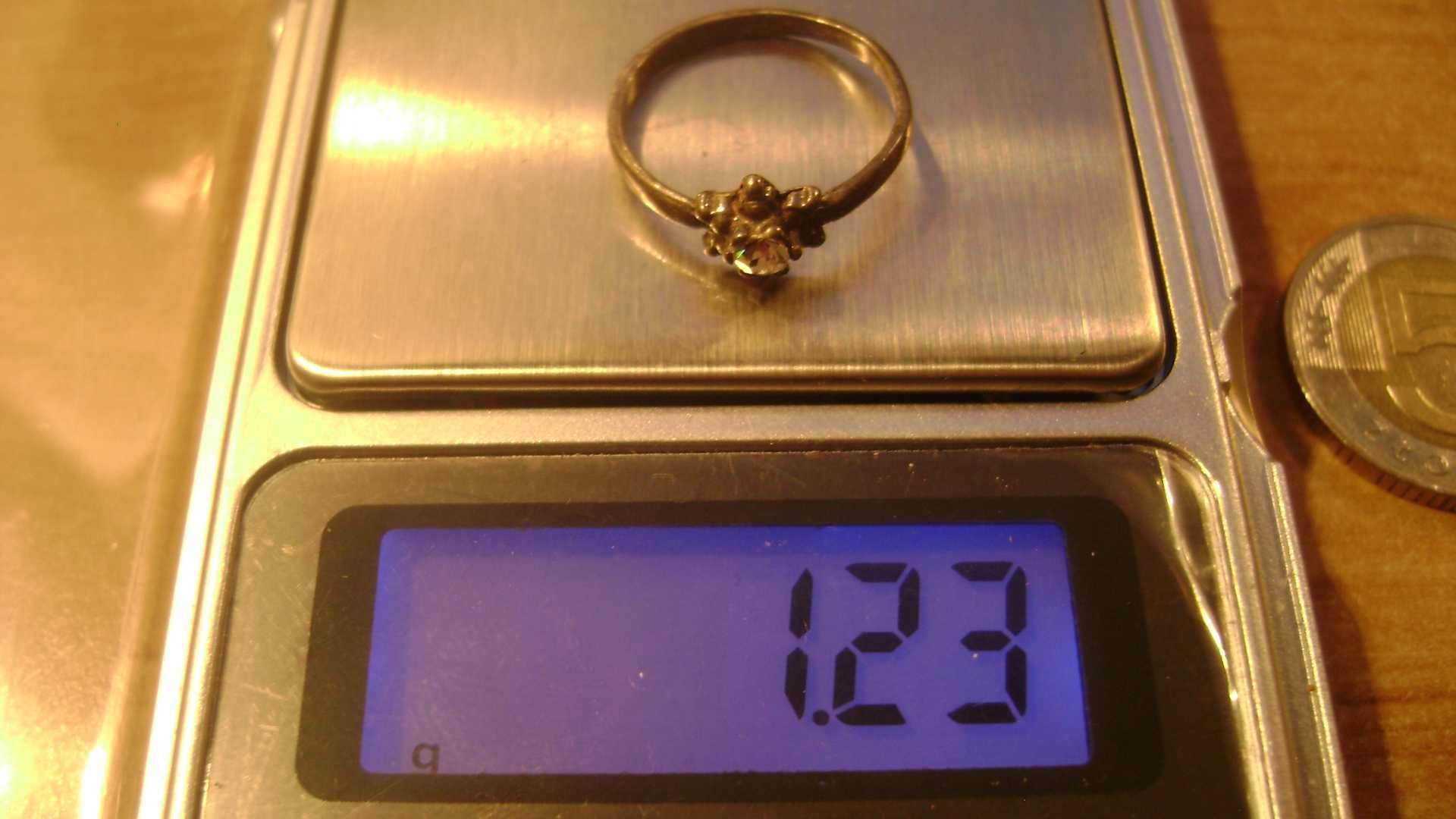 Starocie z PRL Biżuteria srebrna 925 Zestaw 2 Pierścionki rozmiar 16mm