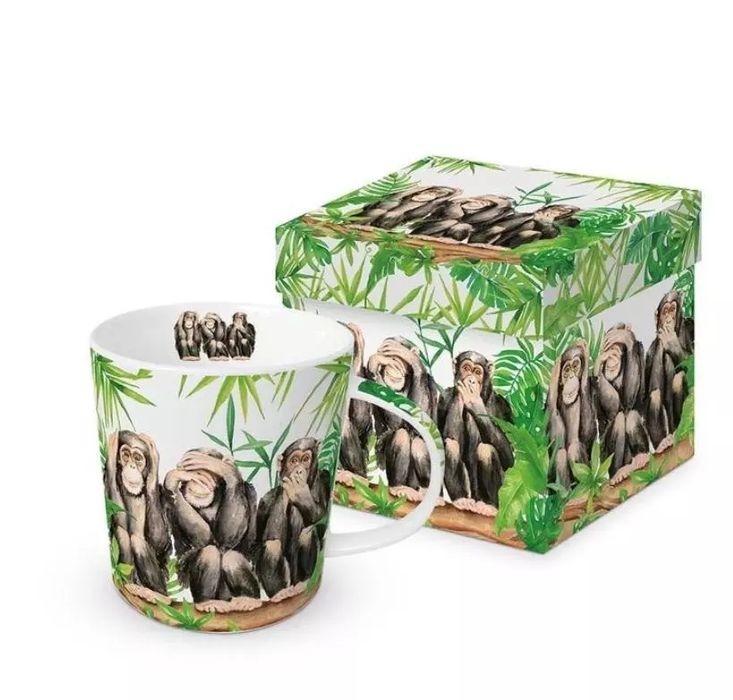 Kubek porcelanowy Trzy Małpki 350ml. PPD PaperProducts Design