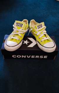 Converse All Star trampki r.36 jak nowe limonkowe 22.5cm