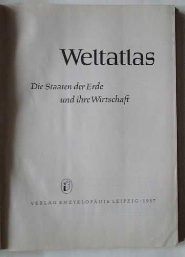 Weltatlas / Atlas świata / 1957r / atlas / świat/geografia