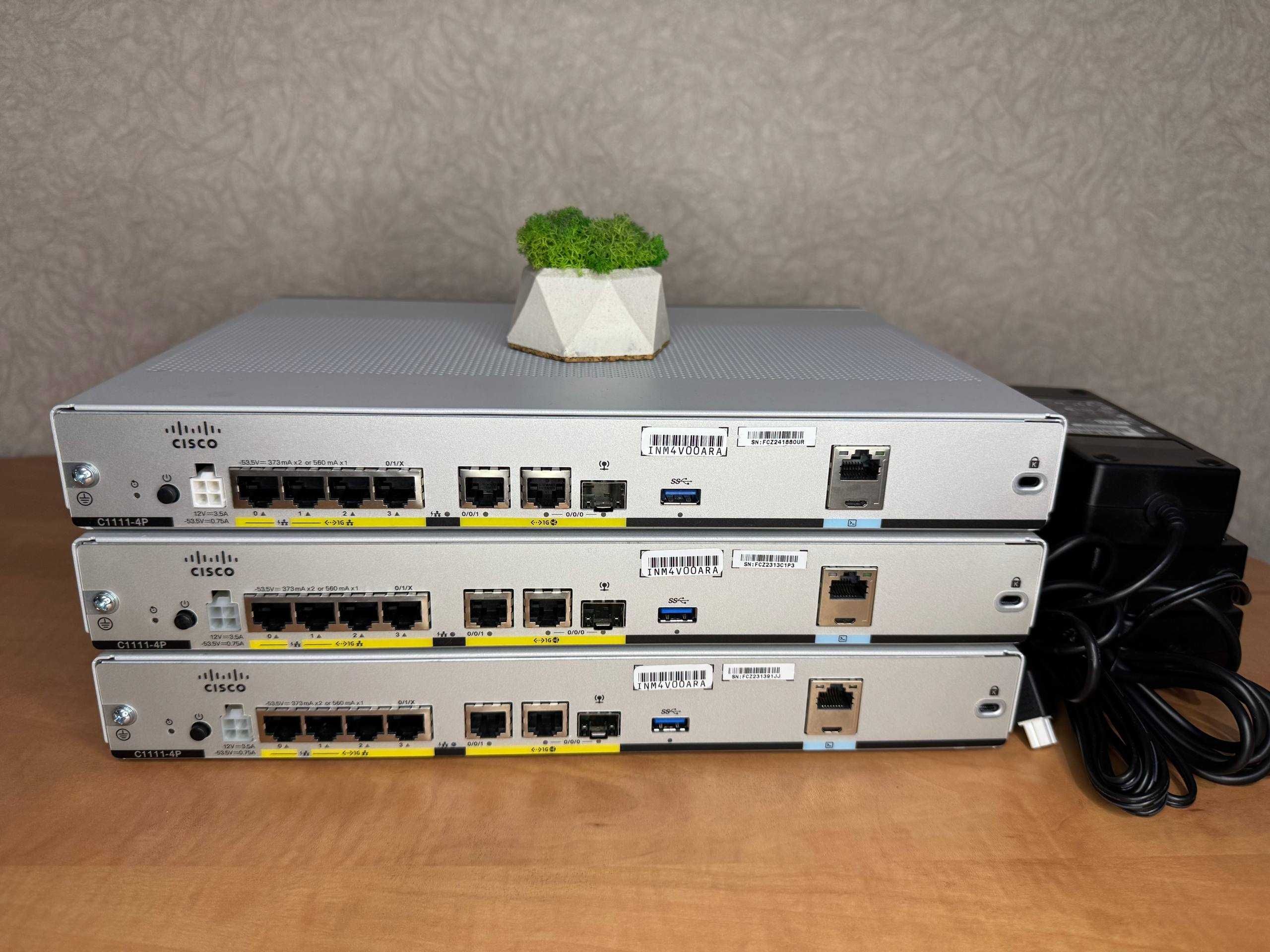 Маршрутизатор (роутер) Cisco ISR C1111-4P SEC/UC/APPX ГАРАНТІЯ