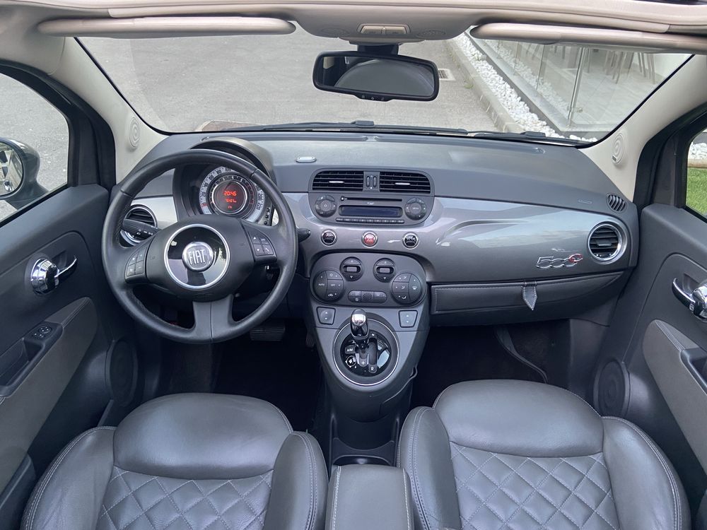 Fiat 500 Cábrio • 76 mil km • AUTOMÁTICO • Bancos Couro • 1.4 • 100 cv