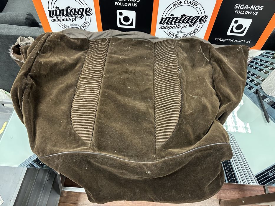 Forra veludo castanho Mercedes W123