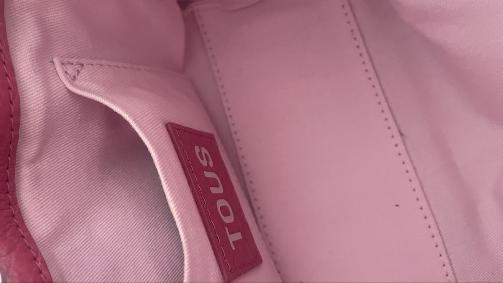 Carteira tous rosa como nova