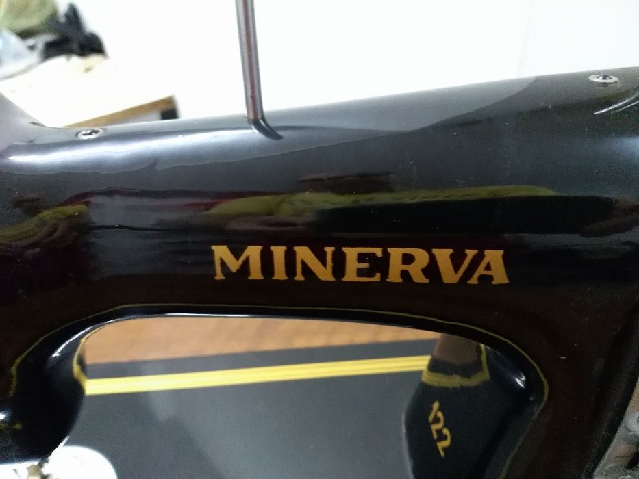 Minerva, Minerwa, antyczna, rustykalna maszyna do szycia