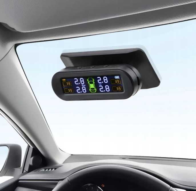 Bezprzewodowe Czujniki TPMS z Solarem LCD Monitorowanie Opon ttst1039