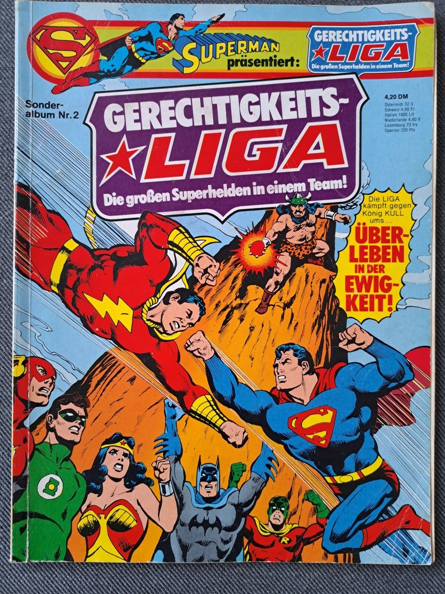 Komiks Superman prasentiert Gerechtigkeits - Liga 1978 r