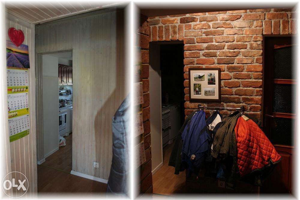 Sciana z cegły - płytki dekoracyjne, stara cegła