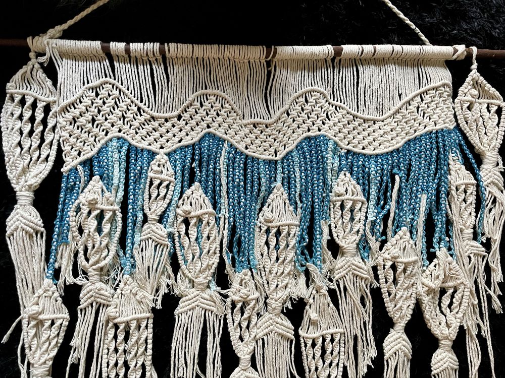 Quadro Macrame Peixes