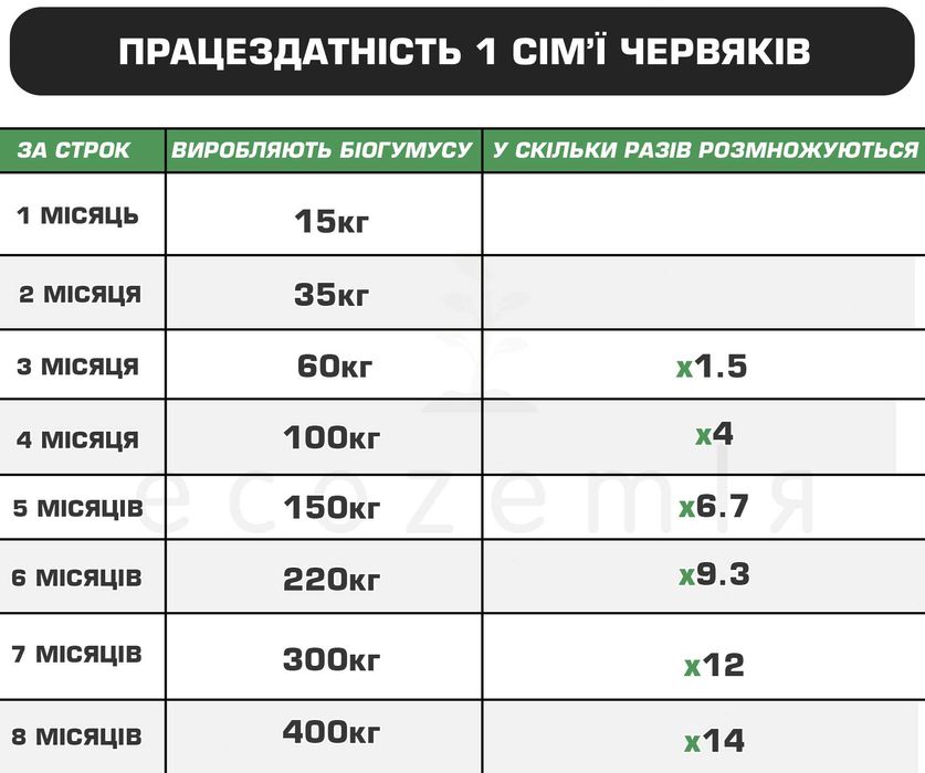 Червоні черв'яки старатель сім'я 1500шт для біогумусу і риболовлі