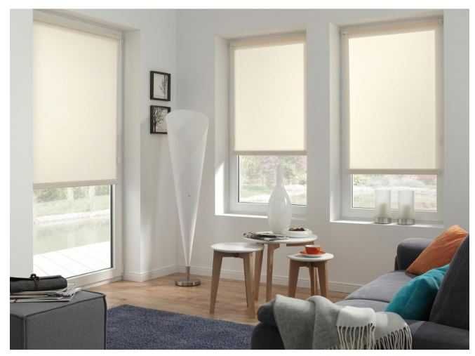 GARDINIA Roleta Rzymska 45 x 150 cm Biała Opaque, Montaż bez Wiercenia