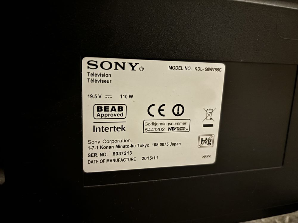 Telewizor Sony 50 cali stan idealny!