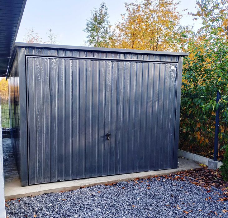 Garaż 3mx5m w kolorze Antracyt + Okno + Drzwi PROMOCJA