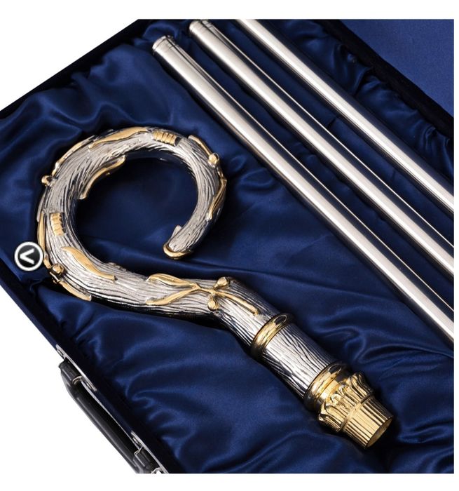 Pastorał biskupi mosiężny