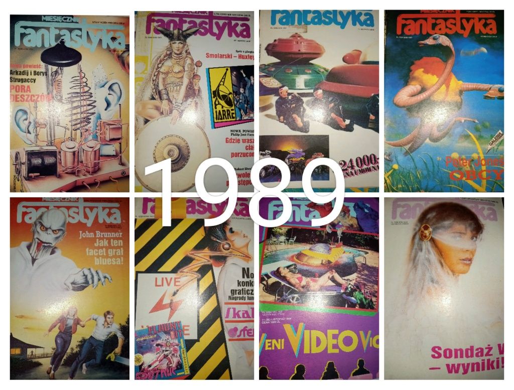 10 numerów Miesięcznika Fantastyka 1989