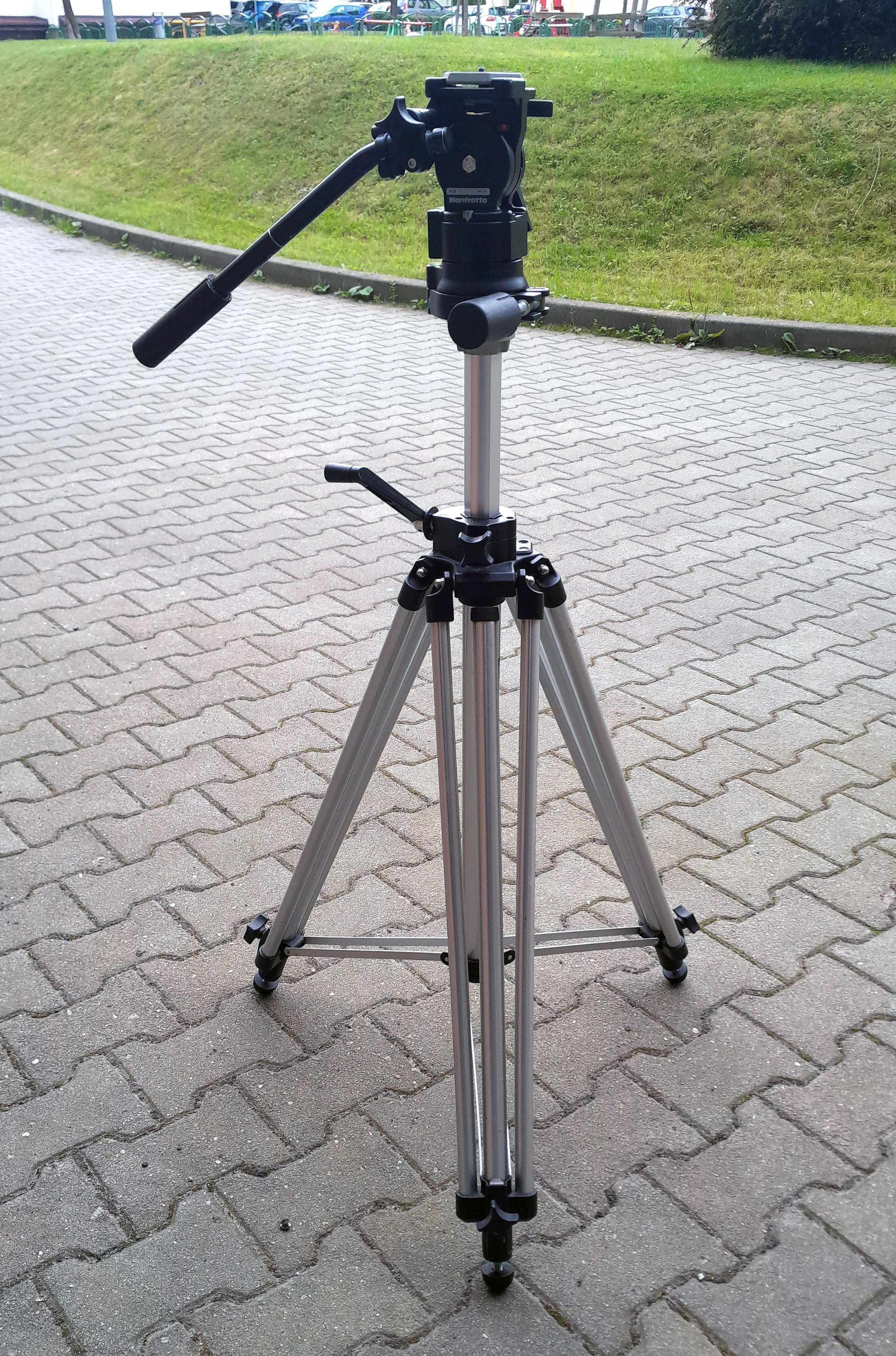 Statyw Manfrotto 028 + głowica 136 + leveling head 138