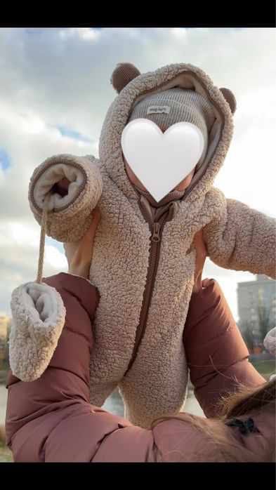Зимовий хутряний комбінезон MagBaby Teddy, 74 розмір