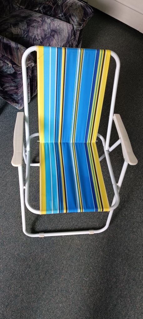 Leżak krzesło składane plażowy ogrodowy