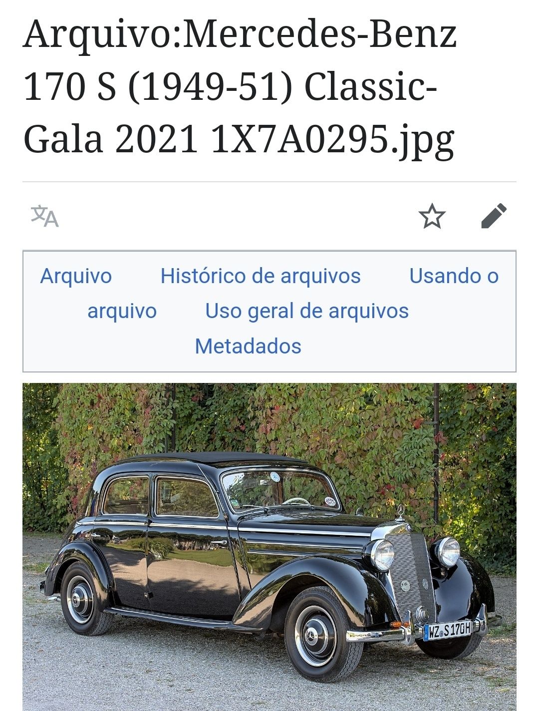 Antigo Emblema Mercedes 170 V , S , 300 Adenauer anos 30, 40, 50 (RARO