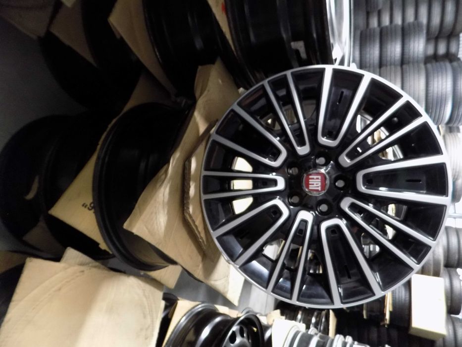4 x Felgi stalowe 16 Fiat 5x98 z kołpakami