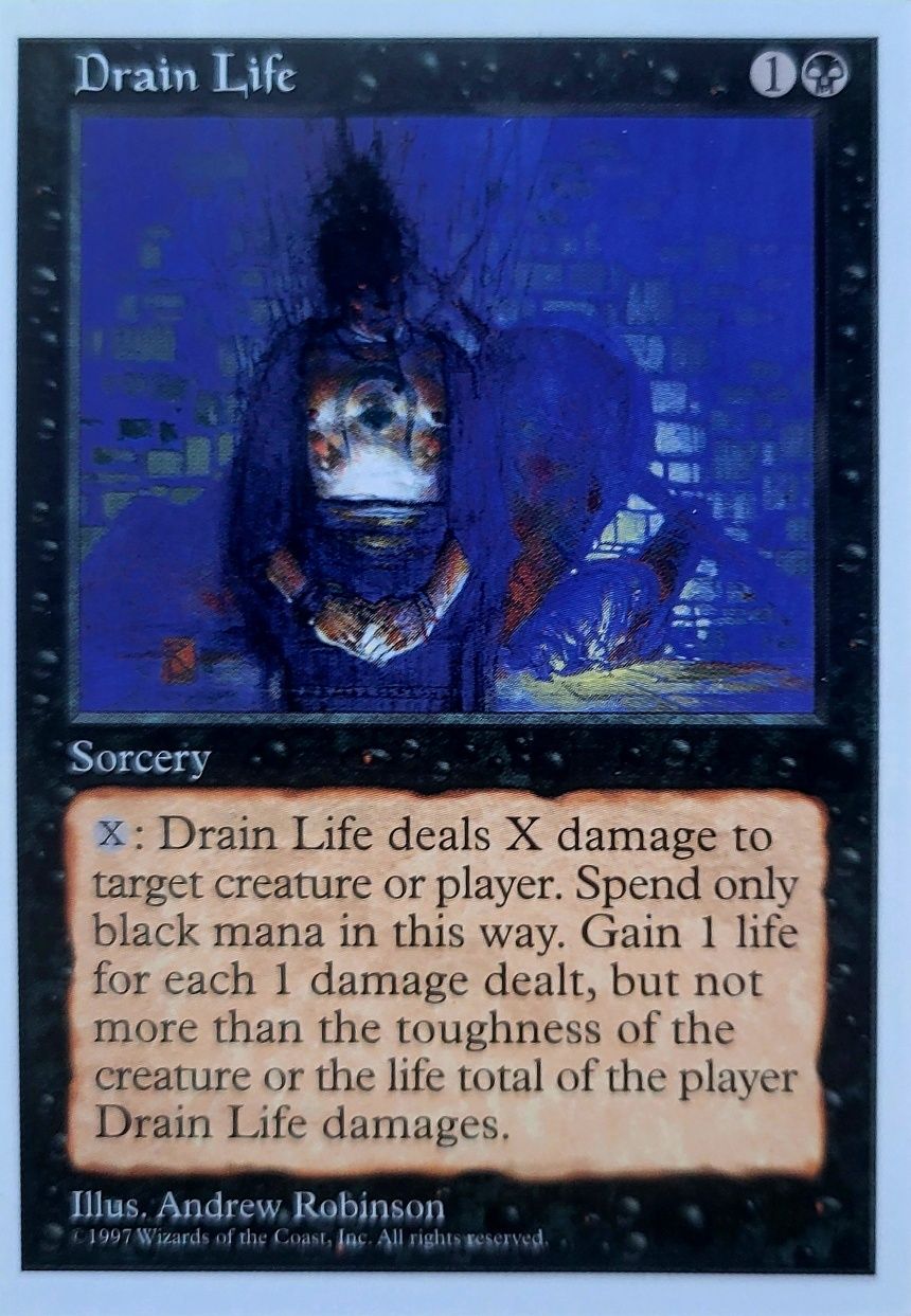 Magic the Gathering  - Drain Life  - 5th Edition