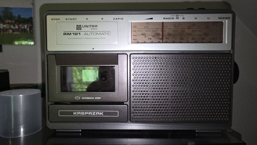 mk 232p biały unitra Lubartów magnetofon pudełko gwarancja plomba bdb+