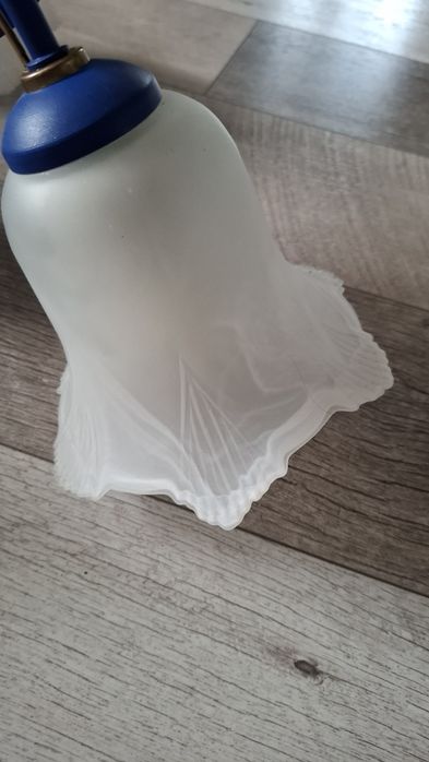 Żyrandol niebieski 3 klosze