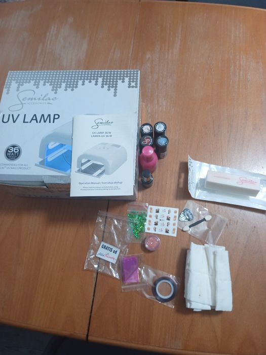 Semilac lampa UV lakiery paznokcie pazury hybrydowe hybrydy