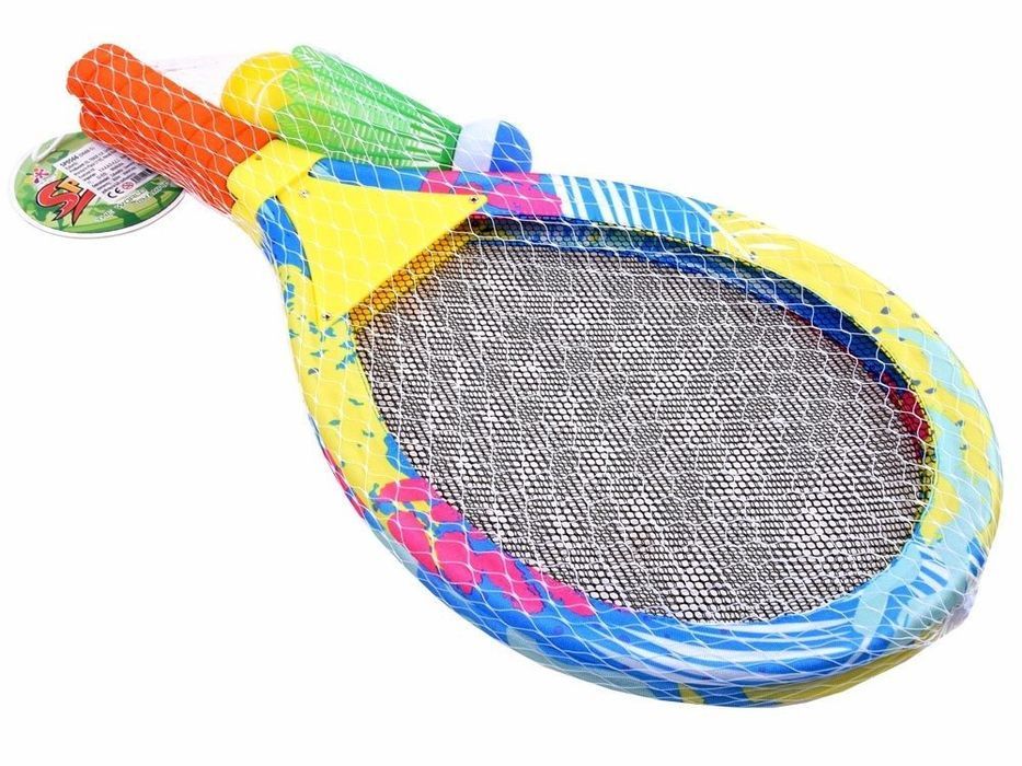 Zestaw Do Gry W Unihokeja  Plażowe Paletki Rakietki Badminton Lotka