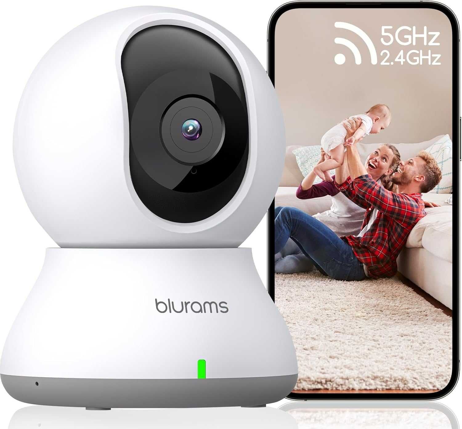 Blurams  Done nexa Kamera do monitoringu wewnętrznego, 2K, 360° R2