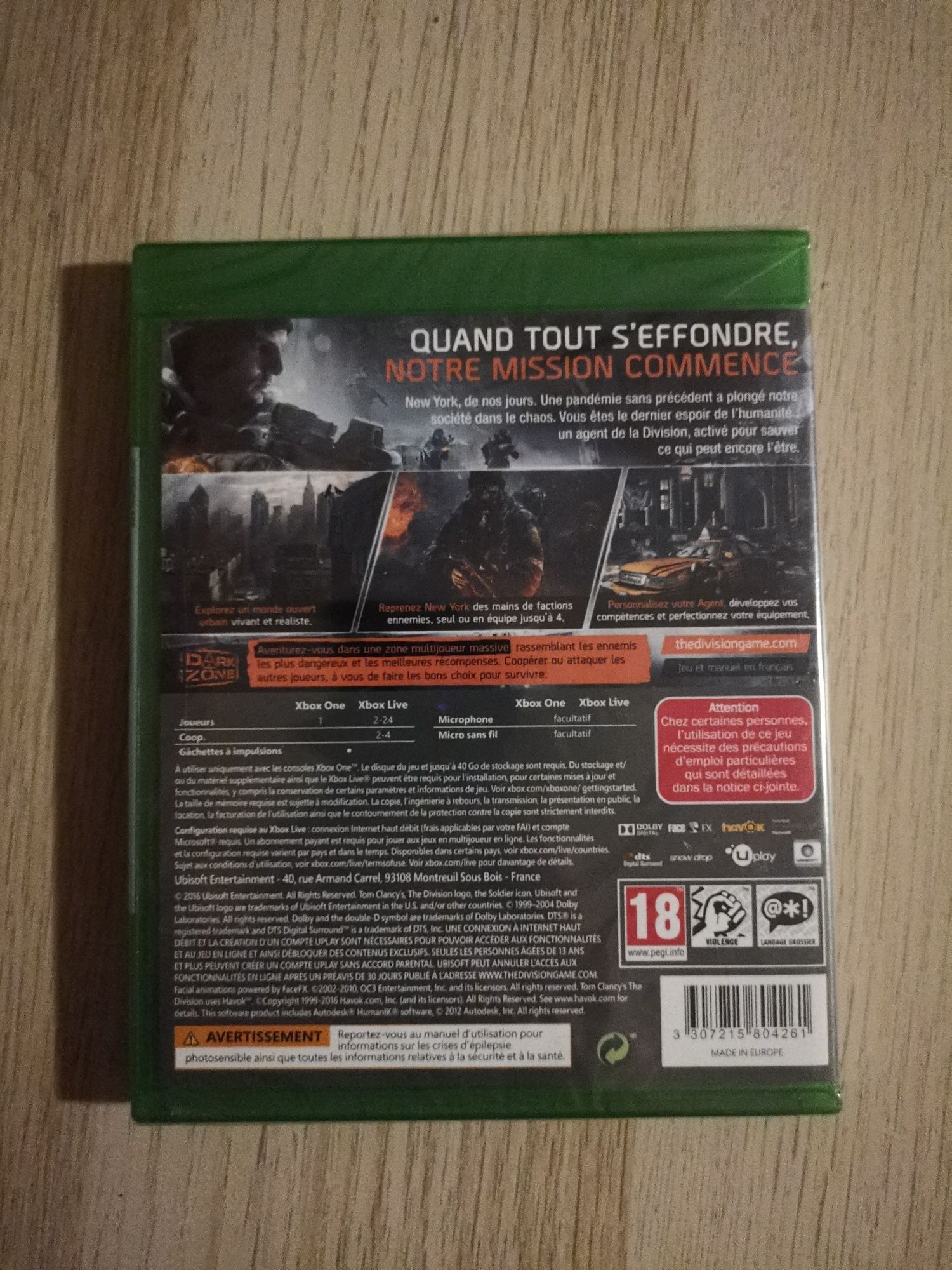 Tom Clancys The DIVISION nowa w foli Xbox One S X Series