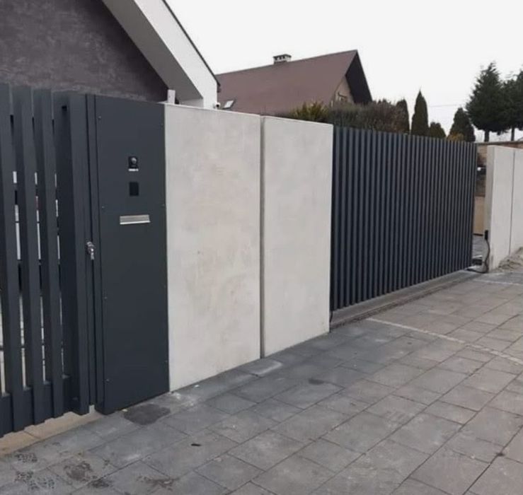 Ogrodzenie betonowe, beton architektoniczny, mur oporowy, L-ki, elki