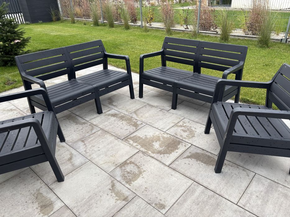 Meble ogrodowe antracyt