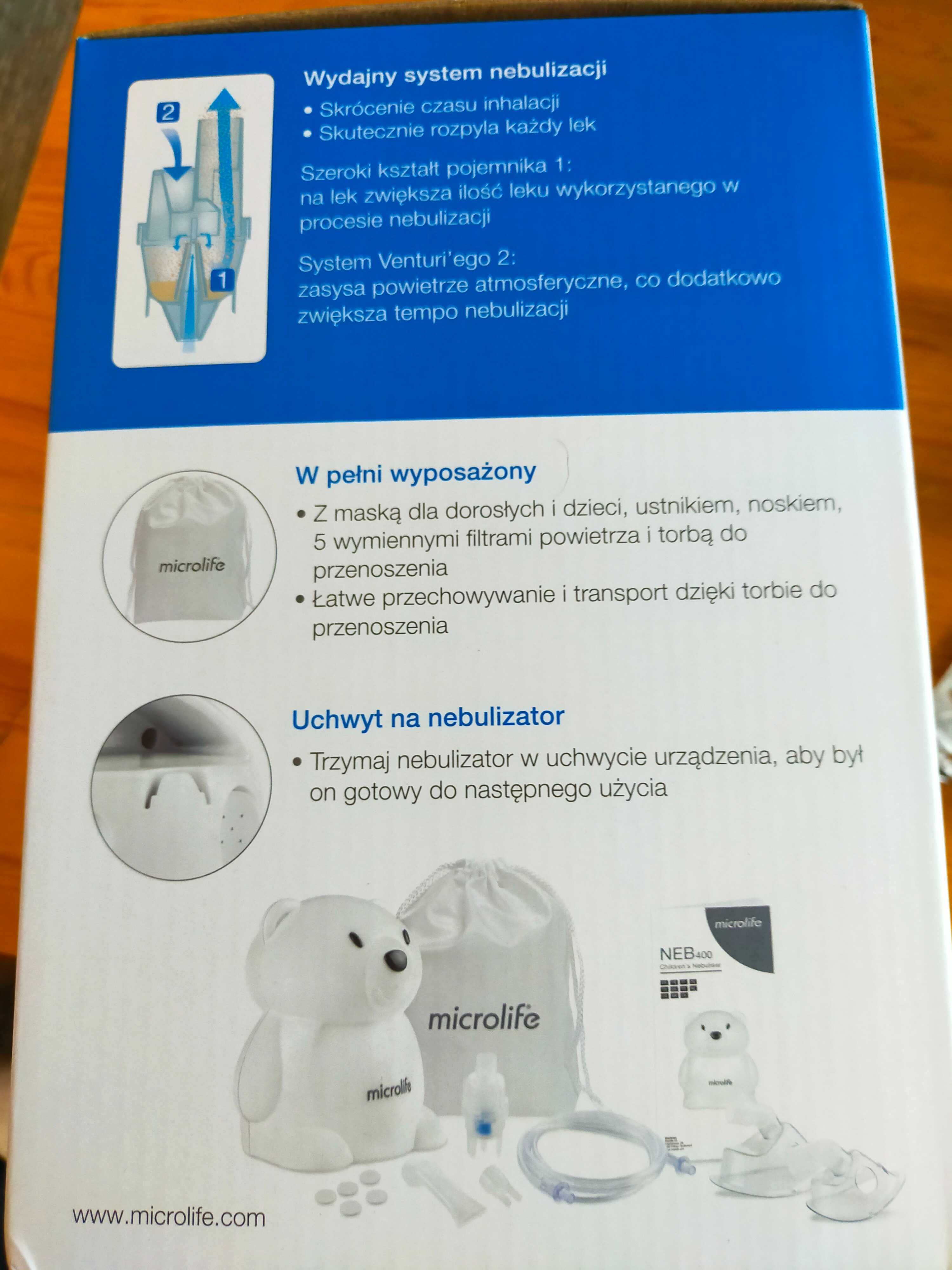 Inhalator Microlife NEB 400 dla dzieci