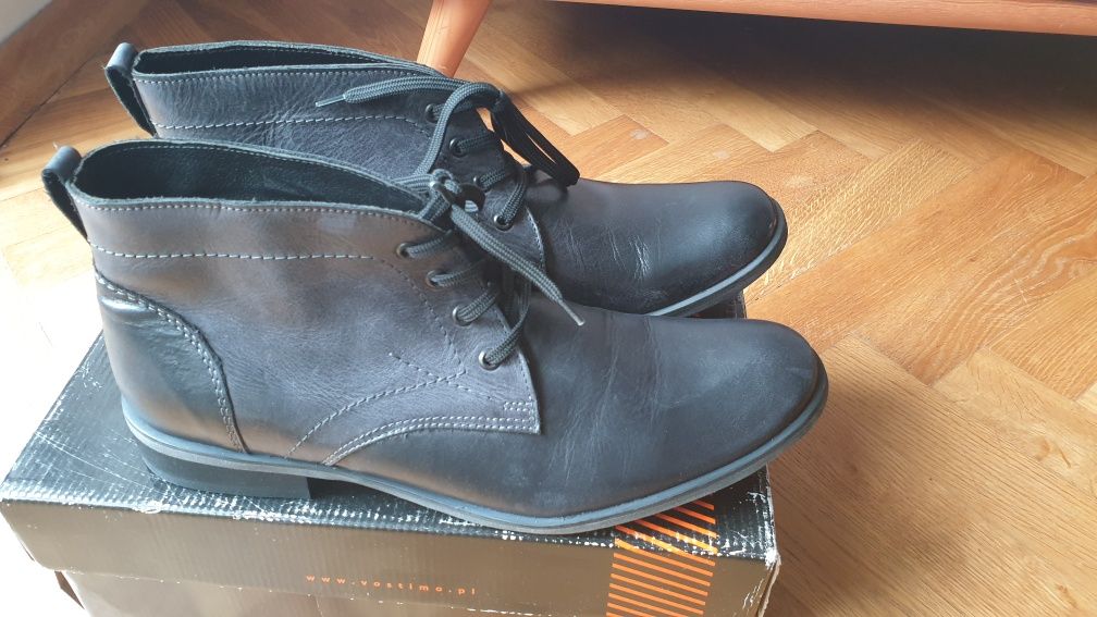 NOWE buty/botki przejściowe/jesienne męskie skórzane 44 jak Wojas