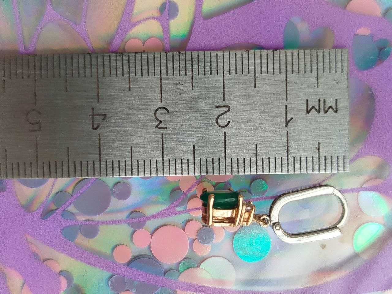 Серьги, сережки золото 585 с агатом