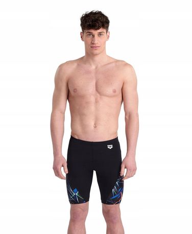 Jammery męskie Arena Swim Allover Black R.d3