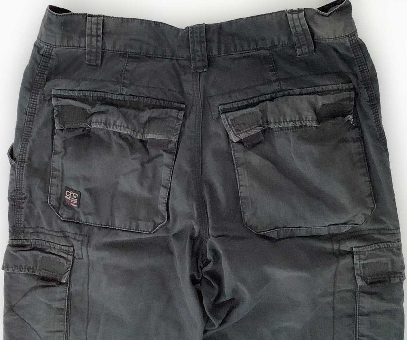 Calças de Adulto Preto Acinzentado, como Novas