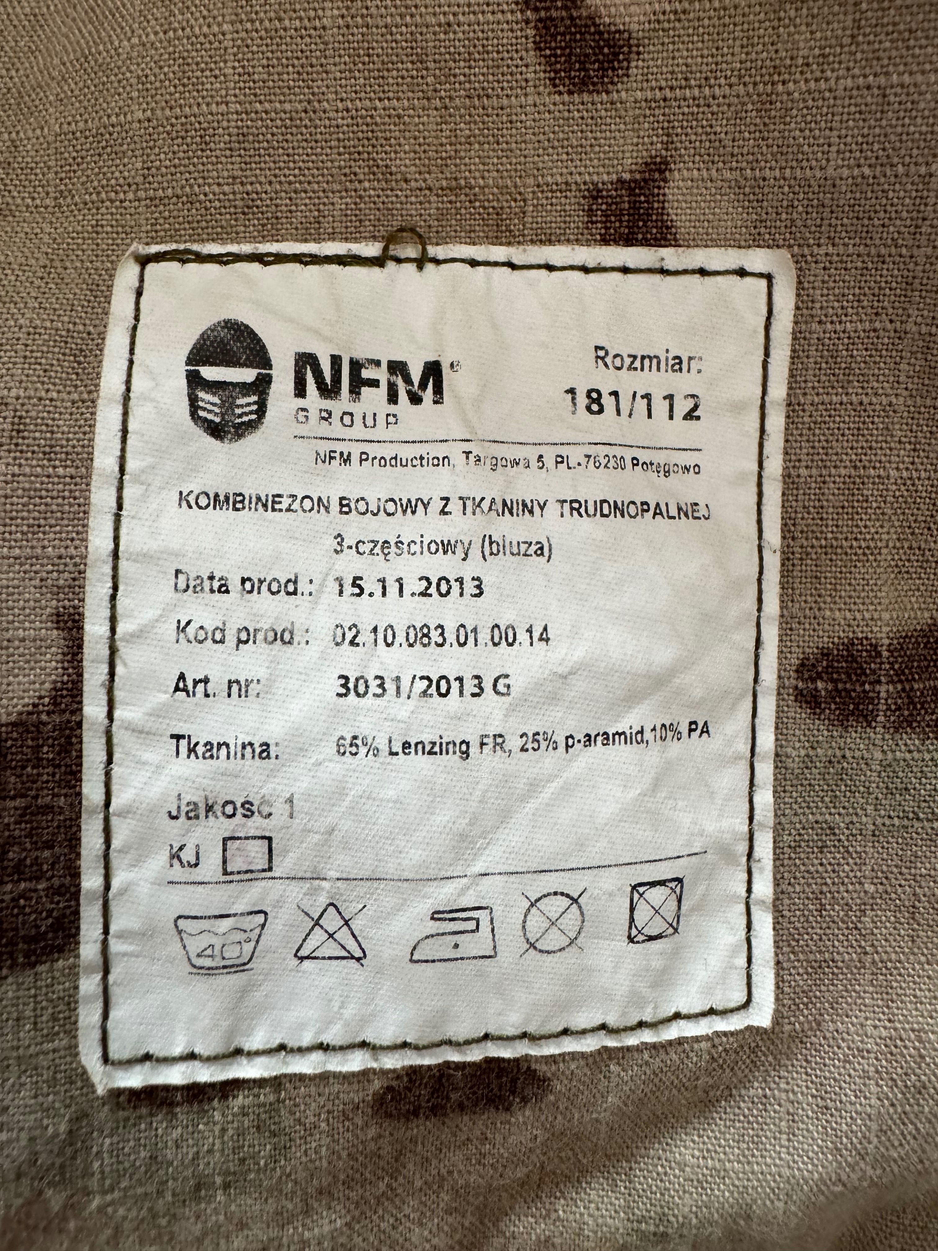 NFM Bluza munduru multicam trudnopalnego, 112/181; GROM