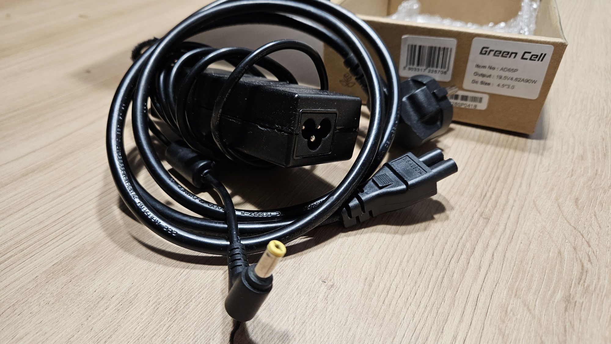 Zasilacz Green Cell AD65P 90W do HP ładowarka kabel zasilający