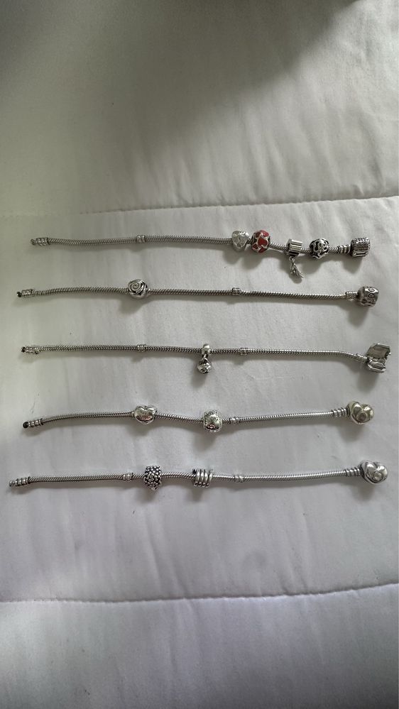 Pulseiras Pandora 5 unidades