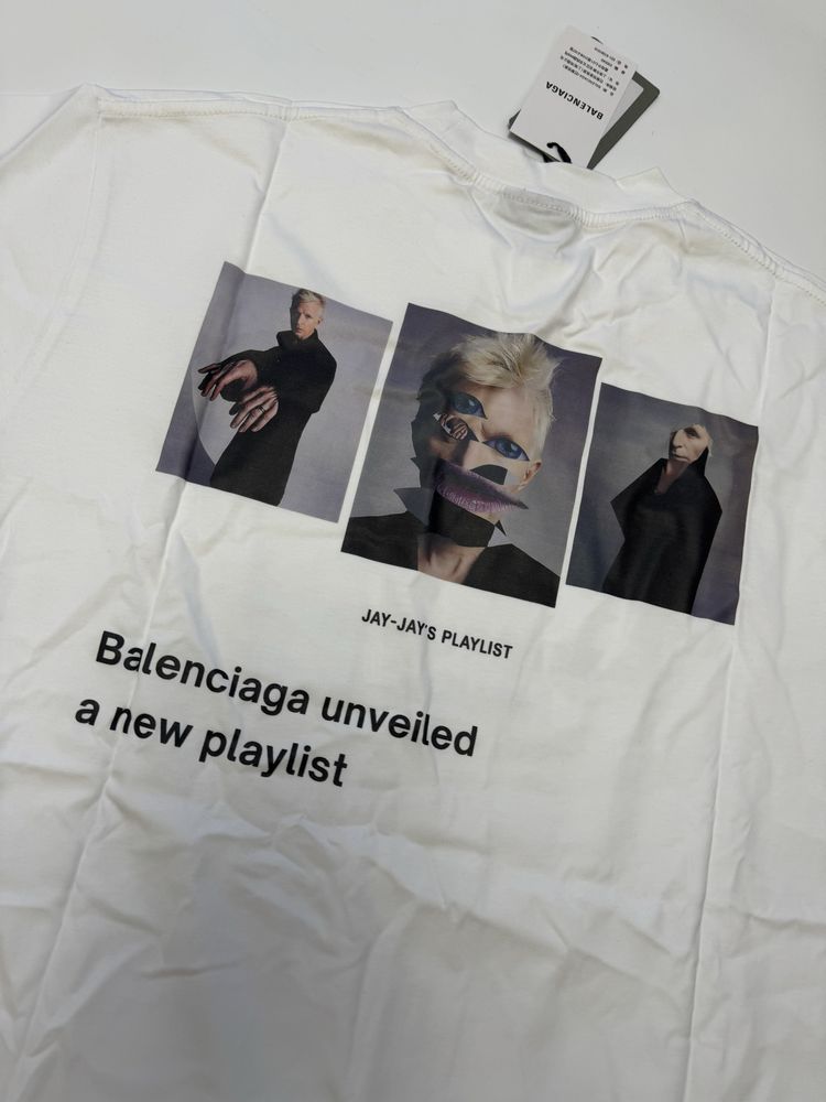 футболка Balenciaga Music 2023 M L white vetements rick owens